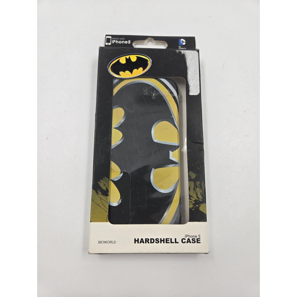 Bioworld DC Comics Batman iPhone 5 5s Hardshell Case Black Yellow Logo Snap On
